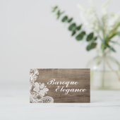  barokaas op bijtende elastische schout visitekaartje (Staand voorkant)