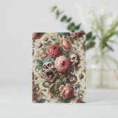 Barokaberratie - Gotisch Victoriaans Feestdagenkaart (Staand voorkant)