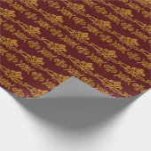 Barokachtige stijl Floral Retro Cadeaupapier (Hoek)