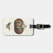 Barokballon met klok bagagelabel (Voorkant horizontaal)