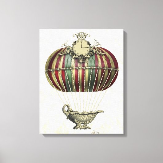 Barokballon met klok canvas afdruk (Voorkant)