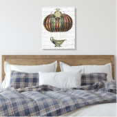 Barokballon met klok canvas afdruk (Insitu (Slaapkamer))