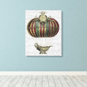 Barokballon met klok canvas afdruk (Insitu (Houten vloer))
