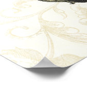 Barokballon met klok poster (Hoek)