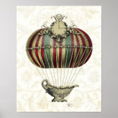 Barokballon met klok poster (Voorkant)