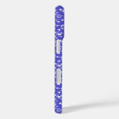 Barokbehang - Blauwe Bloempatroon Case-Mate iPhone Case (Achterkant / Rechts)