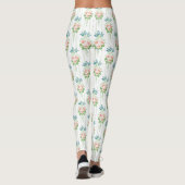 Barokbehang Bloemboeket Leggings (Achterkant)