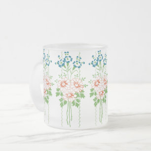 Barokbehang Bloemboeket Matglas Koffiemok