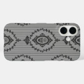 Barokbehang Grijs Case-Mate iPhone Case (Achterkant (horizontaal))