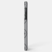 Barokbehang Grijs Case-Mate iPhone Case (Achterkant/links)
