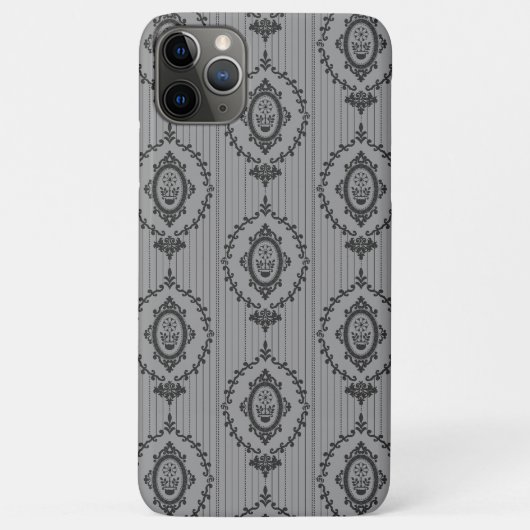 Barokbehang Grijs Case-Mate iPhone Case (Achterkant)