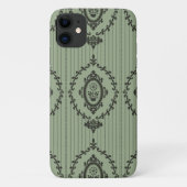Barokbehang in het groen Case-Mate iPhone case (Achterkant)