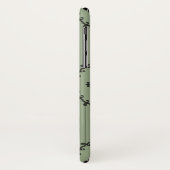 Barokbehang in het groen Case-Mate iPhone case (Achterkant/links)