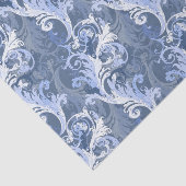 Barokblauw kleurpatroon tissuepapier (Detail)