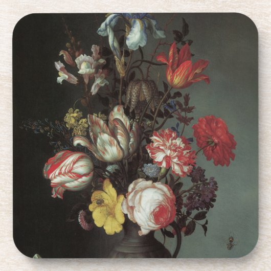  Barokbloemen van Balthasar van der Ast Bier Onderzetter (Voorkant)