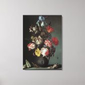  Barokbloemen van Balthasar van der Ast Canvas Afdruk (Voorkant)
