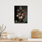 Barokbloemen van Balthasar van der Ast Poster (Keuken)