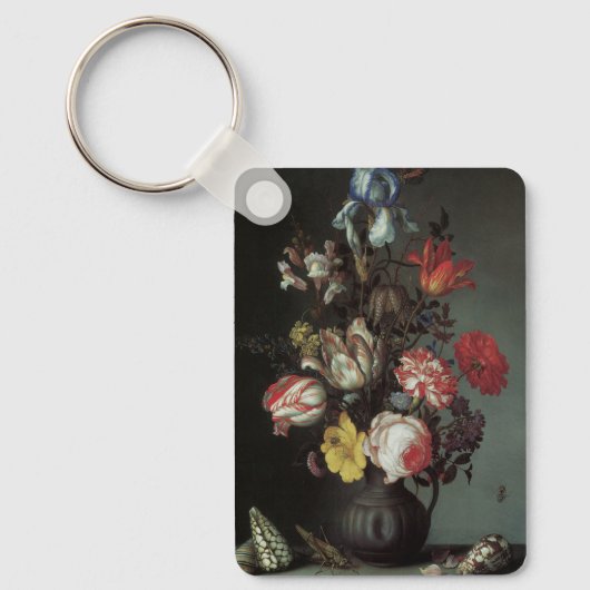  Barokbloemen van Balthasar van der Ast Sleutelhanger (Voorkant)