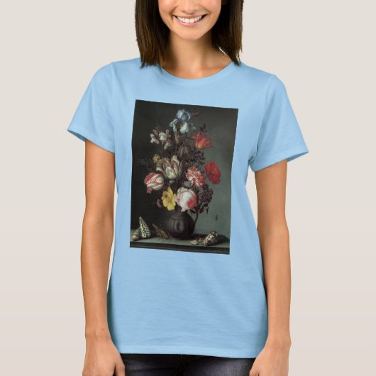 Barokbloemen van Balthasar van der Ast T-shirt (Voorkant)