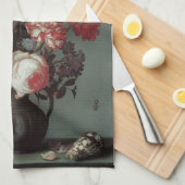 Barokbloemen van Balthasar van der Ast Theedoek (Quarter Fold)