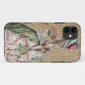 barokfrans burlap Marie Antoinette Case-Mate iPhone Case (Achterkant (horizontaal))