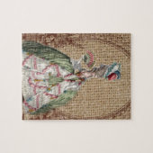 barokfrans burlap Marie Antoinette Legpuzzel (Horizontaal)
