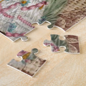 barokfrans burlap Marie Antoinette Legpuzzel (Zijkant)