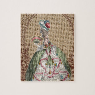 barokfrans burlap Marie Antoinette Legpuzzel