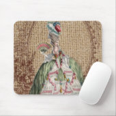 barokfrans burlap Marie Antoinette Muismat (Met muis)