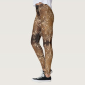 barokgrangetextuur leggings (Links)
