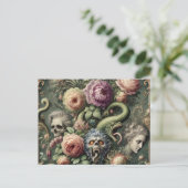 Barokgrenzen - Gotisch Victoriaans Feestdagenkaart (Staand voorkant)