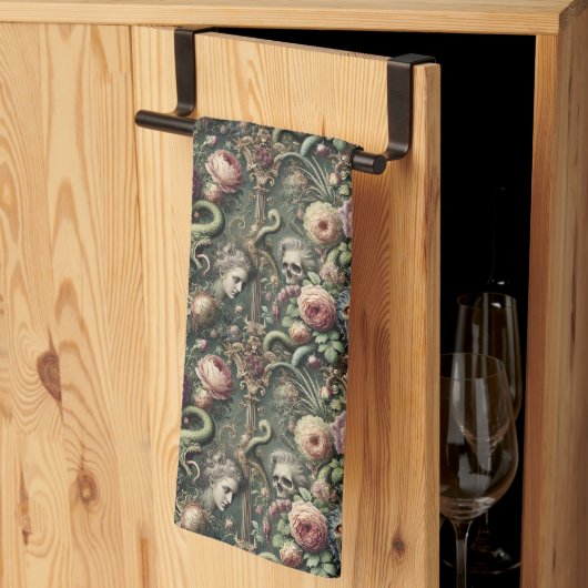 Barokgrenzen - Gotisch Victoriaans Theedoek (Derde Gevouwen)