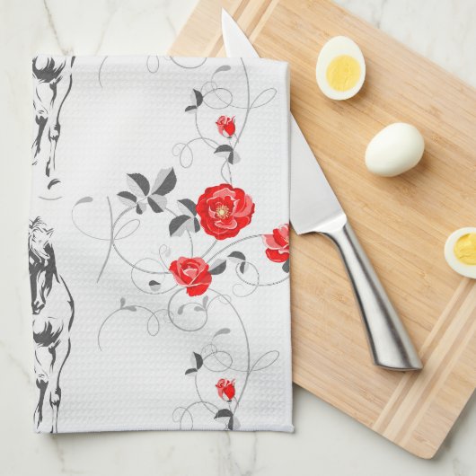 BarokHorse Kitchen Towel Theedoek (Quarter Fold)