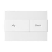  Barokische Rococo-grens met hart Uitnodigingen Wikkel (Achterkant Voorbeeld)