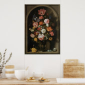  barokje, bloeiend stuk van Bosschaert, ouder Poster (Keuken)