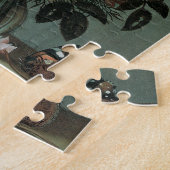 barokje, Bouquet van Bloemen in Glass Vase Legpuzzel (Zijkant)