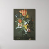  barokje, floral, nog steeds in bloei canvas afdruk (Voorkant)