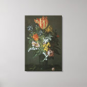  barokje, floral, nog steeds in bloei canvas afdruk (Voorkant)