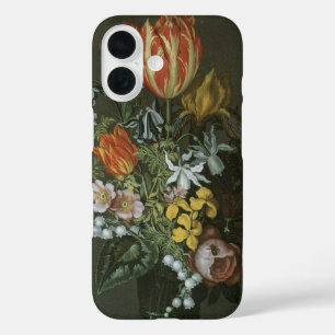 barokje, floral, nog steeds in bloei iPhone 16 hoesje