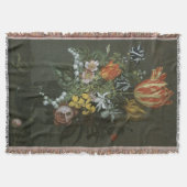  barokje, floral, nog steeds in bloei deken (Voorkant)