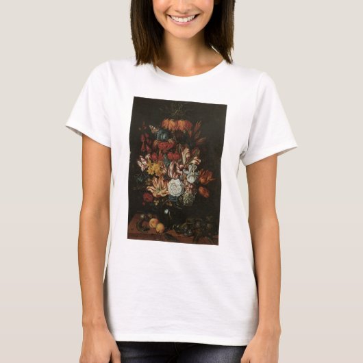 barokje, floral, nog steeds in bloei t-shirt (Voorkant)