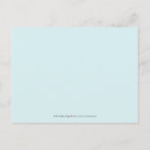 Barokke Aqua-Black-White 2-foto Bewaar de datum Aankondigingskaart (Achterkant)