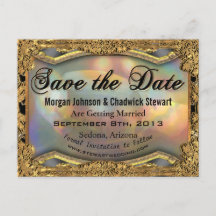 Barokke Barnetcue Formal Save the Date Briefkaarte