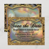 Barokke Barnetcue Formal Save the Date Briefkaarte Aankondigingskaart (Voorkant / Achterkant)