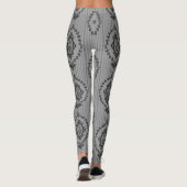 Barokke behangselpapier in grijs leggings (Achterkant)