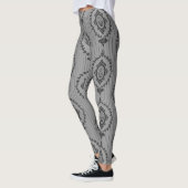 Barokke behangselpapier in grijs leggings (Links)