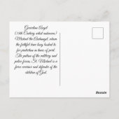 Barokke Beschermengel Briefkaart (Achterkant)