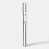 Barokke blauw-grijze Waterverf streep Case-Mate iPhone Case (Achterkant / Links)