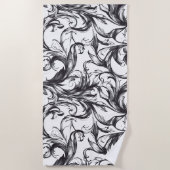 Barokke Bloeiende Strandhanddoek Strandlaken (Voorkant)