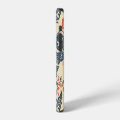 Barokke bloem: Klassiek behang met vintage uitstra iPhone Hoesje (Linkerkant)